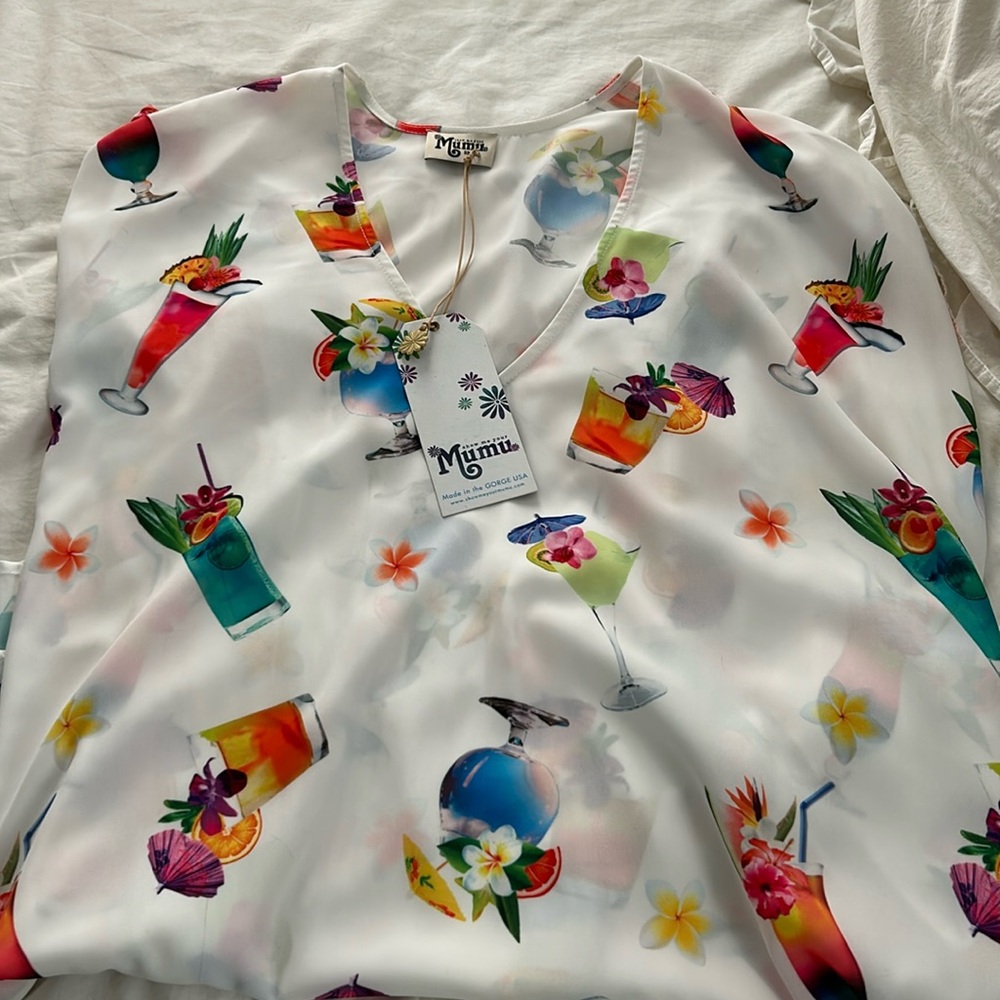 Summer caftan cap sleeve